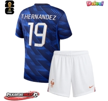 Francja Theo Hernandez #19 Koszulka Podstawowa dzieci MŚ 2026 Krótki Rękaw (+ krótkie spodenki)